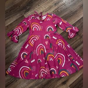 Eleanor Rose 
Dress rainbows & hearts
Size 6
Like new !!